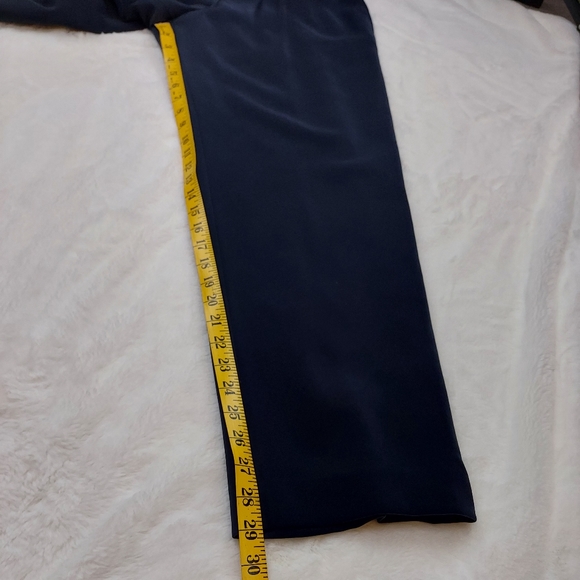 Caslon Nordstrom Dark Blue Midnight Pleated High Waisted Dress Pants Size 8 - Picture 5 of 10